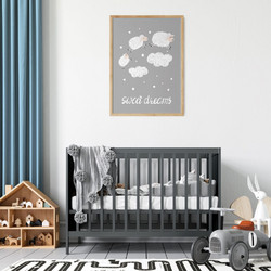 ΠΑΙΔΙΚΗ ΑΦΙΣΑ SWEET DREAMS 48269 (PVC/PLEXIGLASS ΧΡΩΜΑ ΦΥΣΙΚΟΥ ΞΥΛΟΥ) 30x40cm