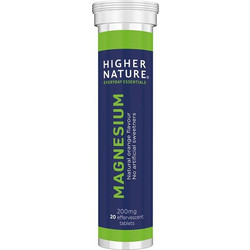 Higher Nature Magnesium 200mg 20 Αναβράζοντα Δισκία
