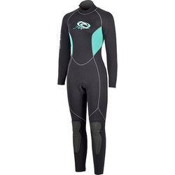 Aropec Black/Blue Γυναικεία Ολόσωμη Στολή Κατάδυσης Neoprene για Θαλάσσια Σπορ 5mm