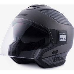 Blauer H.T. Solo H114 Titanium / Carbon / Black Matt Κράνος Μηχανής Jet 1450gr