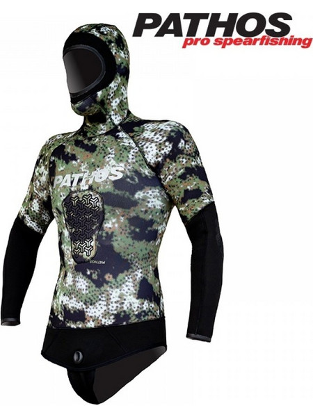 Pathos Medi Camo Σακάκι Κατάδυσης Neoprene με Επιστήθιο για Ψαροντούφεκο 8mm