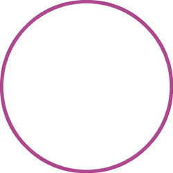 Χούλα Χουπ HQ 80cm - Φ19mm - 330gr Φούξια 98815 Amila
