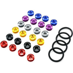 Κλιπ συγκράτησης προφυλακτήρα JDM Car-styling Quick Release Fasteners Κόκκινο 4τμχ