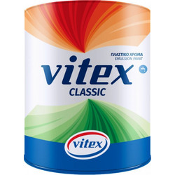 Vitex Classic Πλαστικό Χρώμα Εσωτερικού Χώρου Λευκό 0.375lt