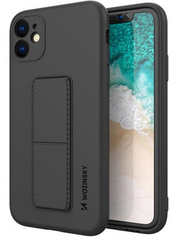 Wozinsky Kickstand Flexible Back Cover Black (Samsung Galaxy A11 / M11)