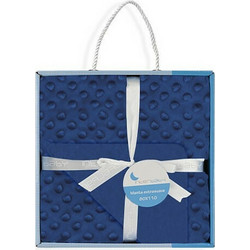 Interbaby Κουβέρτα Αγκαλιάς Fleece 80x110 Navy Μπλε