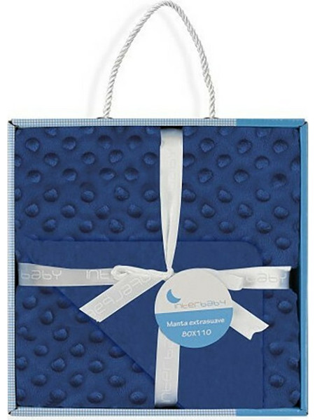 Interbaby Κουβέρτα Αγκαλιάς Fleece 80x110 Navy Μπλε