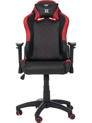 Serioux Καρέκλα Gaming Δερματίνης με Ρυθμιζόμενα Μπράτσα Μαύρη Κόκκινη X-GC01-JR-R