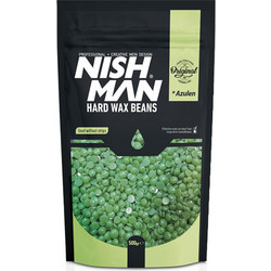 Nish Man Azulene Κερί Αποτρίχωσης σε Κόκκους για Σώμα & Μπικίνι 500gr