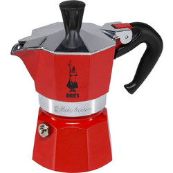 Bialetti Moka Express Μπρίκι Espresso 1Cup Κόκκινο
