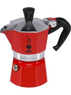 Bialetti Moka Express Μπρίκι Espresso 1Cup Κόκκινο