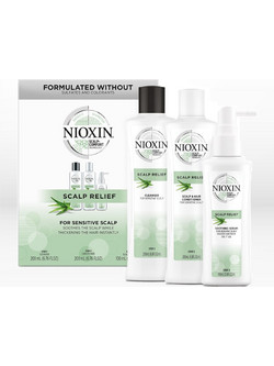 Nioxin for Sensitive Scalp Relief Kit Σετ Σαμπουάν & Conditioner κατά της Τριχόπτωσης 2x200ml + 100ml