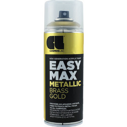 Cosmoslac Easy Max Metallic Σπρέι Βαφής Brass Brass Gold Μεταλλιζέ 400ml