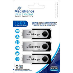 MediaRange MR910 16GB USB Stick 2.0 3-Pack με USB-A