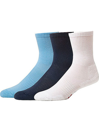 X-CODE Tennis Kids 02510-ΜΠΛΕ/ΣΙΕΛ/ΛΕΥΚΟ 3-Pack