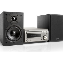 Denon RCD-M41 PS Ηχοσύστημα Hi-Fi 2.0 60W με CD / Digital Media Player Silver Black