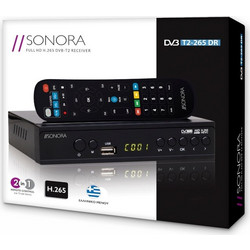 Sonora DVB T2-265 DR Ψηφιακός Δέκτης Mpeg-4 Full HD με PVR