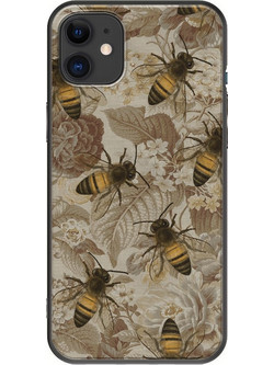 Θήκη Bees iPhone 11 Black TPU (Μαύρη Σιλικόνη)