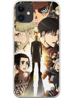 Θήκη Attack On Titan iPhone 11 Flexible TPU (Διάφανη Σιλικόνη)