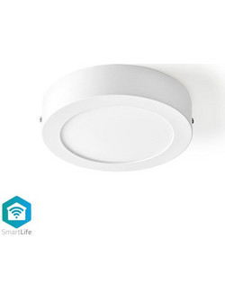 NEDIS Wi-Fi έξυπνο φωτιστικό οροφής LED, διαμέτρου 17cm, 12W, 800lm NEDIS WIFILAW10WT
