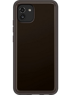 Samsung Soft Clear Back Cover Black (Galaxy A03)