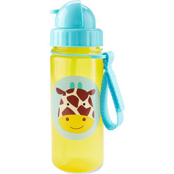 Skip Hop Zoo Καμηλοπάρδαλη Παιδικό Μπουκάλι Πλαστικό BPA Free με Καλαμάκι Κίτρινο 384.5ml