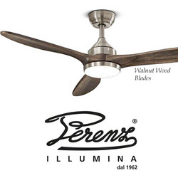 Perenz Illumina Triade 7170 CR CT Ανεμιστήρας Οροφής 130cm 26W με Φως Καφέ