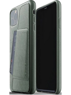MUJJO Full Leather Wallet Case - Δερμάτινη Θήκη-Πορτοφόλι Apple iPhone 11 Pro Max - Slate Green (MUJJO-CL-004-SG)
