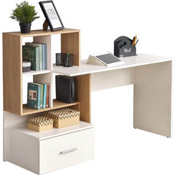 PoliHome Rosso Γραφείο Ξύλινο με Βιβλιοθήκη 149x50x105cm 162410229