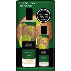 Saphir Parfums Esencias de Saphir Cedro & Bergamota Eau De Toilette 150ml + 30ml