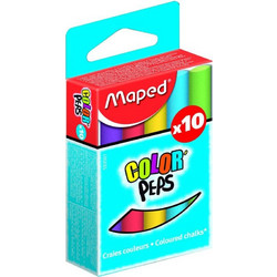 Maped Κιμωλίες Χρωματιστές 10Τμχ (593501)