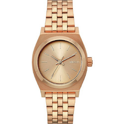 Nixon Time Teller Γυναικείο Ρολόι με Ροζ Χρυσό Μεταλλικό Μπρασελέ A1130-897-00