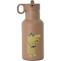 Chic Mic Bioloco Mini Παιδικό Μπουκάλι Θερμός Ανοξείδωτο BPA Free με Καλαμάκι Εκρού 350ml BSKB101