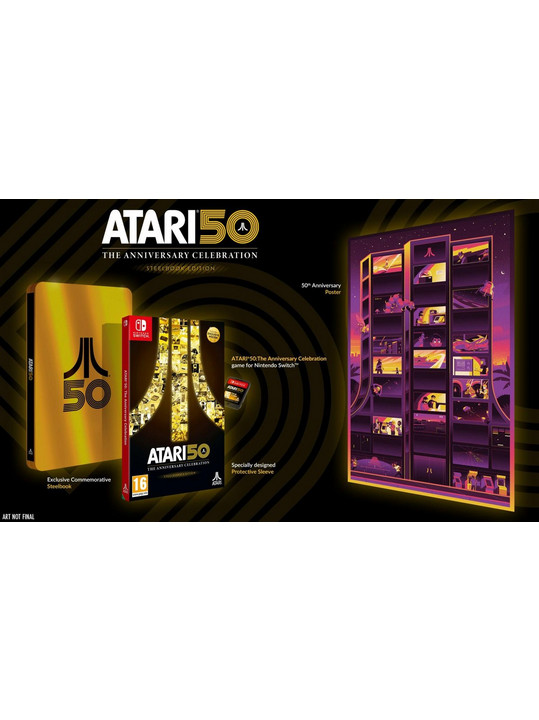 Atari 50 The Anniversary Celebration Collectror's Steelbook Edition Nintendo Switch