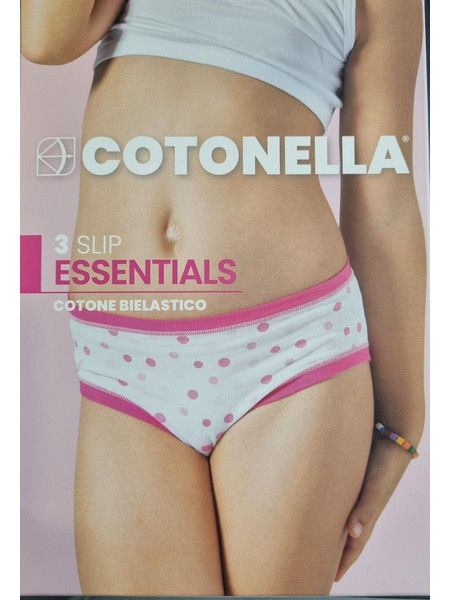 Παιδικά Σλιπ 3 ΤΜΧ Κορίτσι Εμπριμέ Cotonella Poua evaunderwear