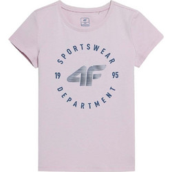 4F Παιδικό T-Shirt Κοντομάνικο Λιλά HJL22-JTSD003-52S