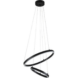 ARlight PDC 685-2 BK Κρεμαστό Φωτιστικό Οροφής Δίφωτο LED με Φυσικό Λευκό Φως Λευκό