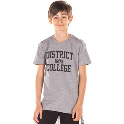 District75 Παιδικό T-Shirt Κοντομάνικο Γκρι 121KBSS-048-088
