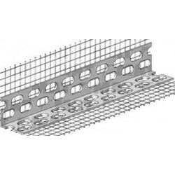Baufox - Γωνιόκρανο PVC διάτρητο, 23Χ23mm, 3.0m/τεμάχιο