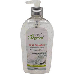 Simply Green Hand Cleanser Αντισηπτικό Gel Χεριών με Αντλία 500ml