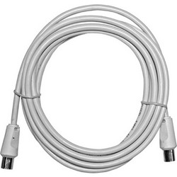 Adeleq Καλώδιο Κεραίας Coax Male to Coax Female 1.5m White 9-1520