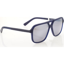Moritz MZ11470 MK04 Ανδρικά Γυαλιά Ηλίου Aviator Κοκάλινα Μπλε με Γκρι Καθρέπτη Φακό