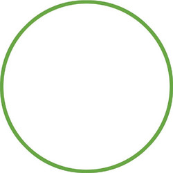 Χούλα-Χουπ HQ 70cm - Φ19mm - 280gr, Πράσινο