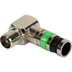 Φις πρεσσαριστό γωνιακό RF αρσενικό X Master IEC 113, E3008 Compression Antenna Socket