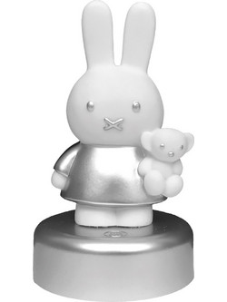 Miffy Φωτάκι Νυκτός LED Με Χρονοδιακόπτη Ασημί