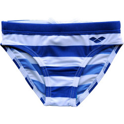 Arena Swimwear Stripes Brief Αθλητικό Παιδικό Μαγιό Σλιπ για Αγόρι Μπλε Λευκό 1160586-2-3