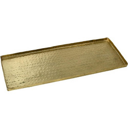 Pandora Gold Πλατώ Αλουμινένιο Ορθογώνιο Step Σφυρήλατο 31X14Ek Espiel