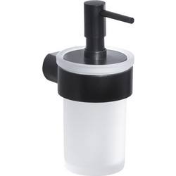 Gedy G Pirenei PI8114 Επίτοιχη Σαπουνοθήκη Dispenser Μπάνιου Μαύρη Ματ