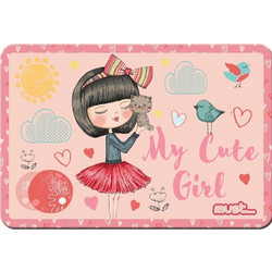 Σουπλά Πλαστικό 43x29cm My Cute Girl Must