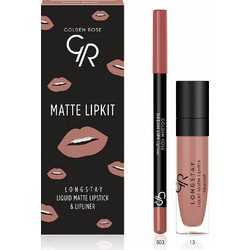 Golden Rose Matte Lip Kit Warm Nude